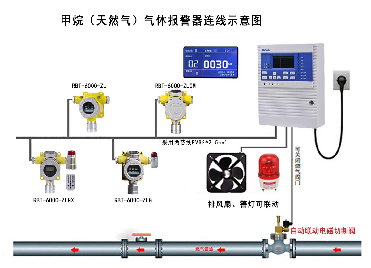 固定式甲烷气体检测报警器  CH4传感器进口
